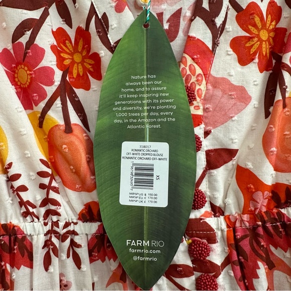 FARM Rio Romantic Orchard Cropped Blouse - Picture 5 of 7